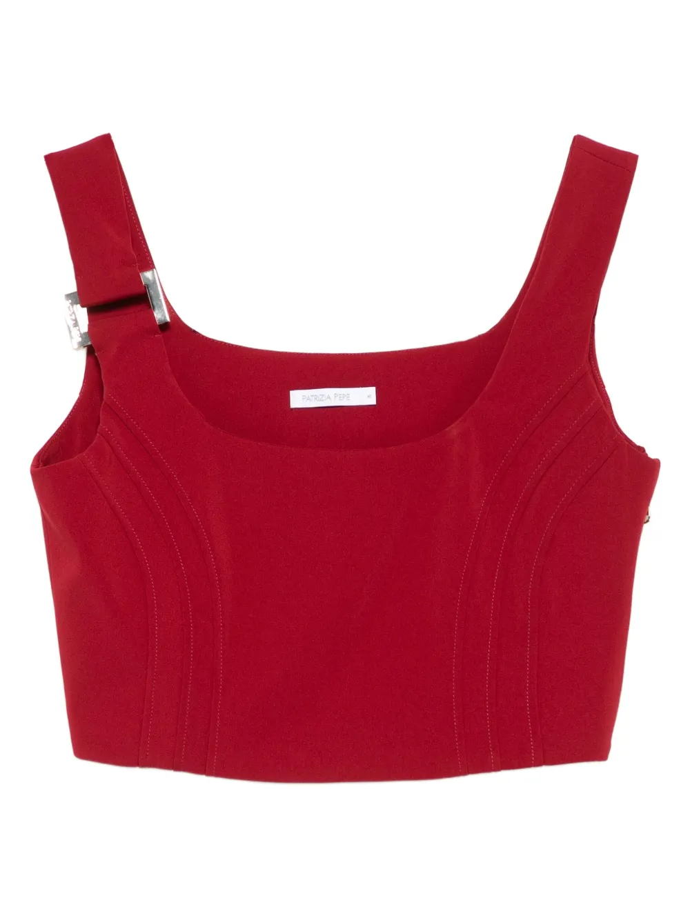 

Топ с панелями и застежкой-молнией Patrizia Pepe, красный