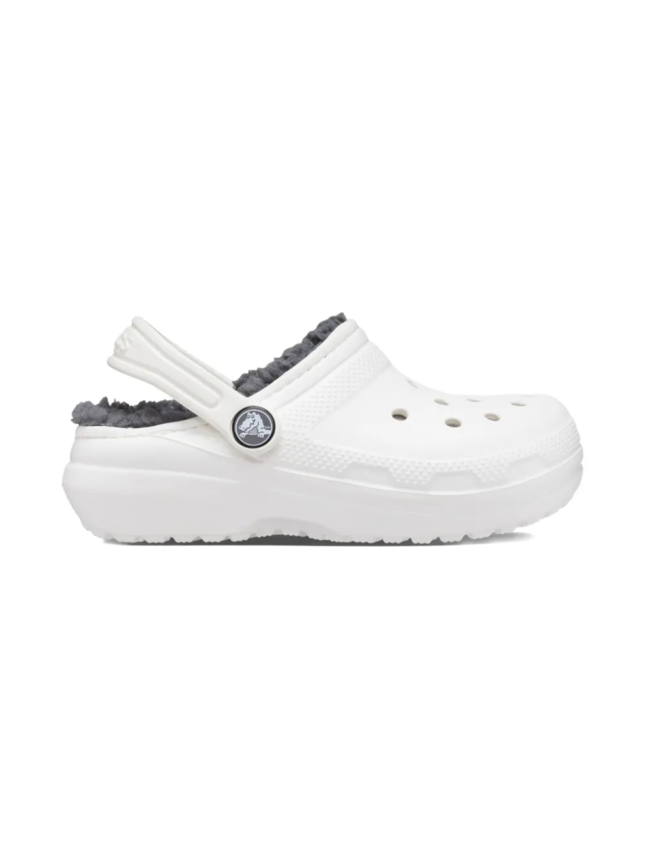 

Сабо Crocs Kids с подкладкой из искусственного меха, белый