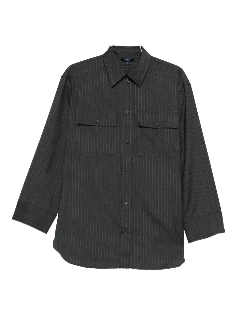 

Рубашка в тонкую полоску Soeur, черный