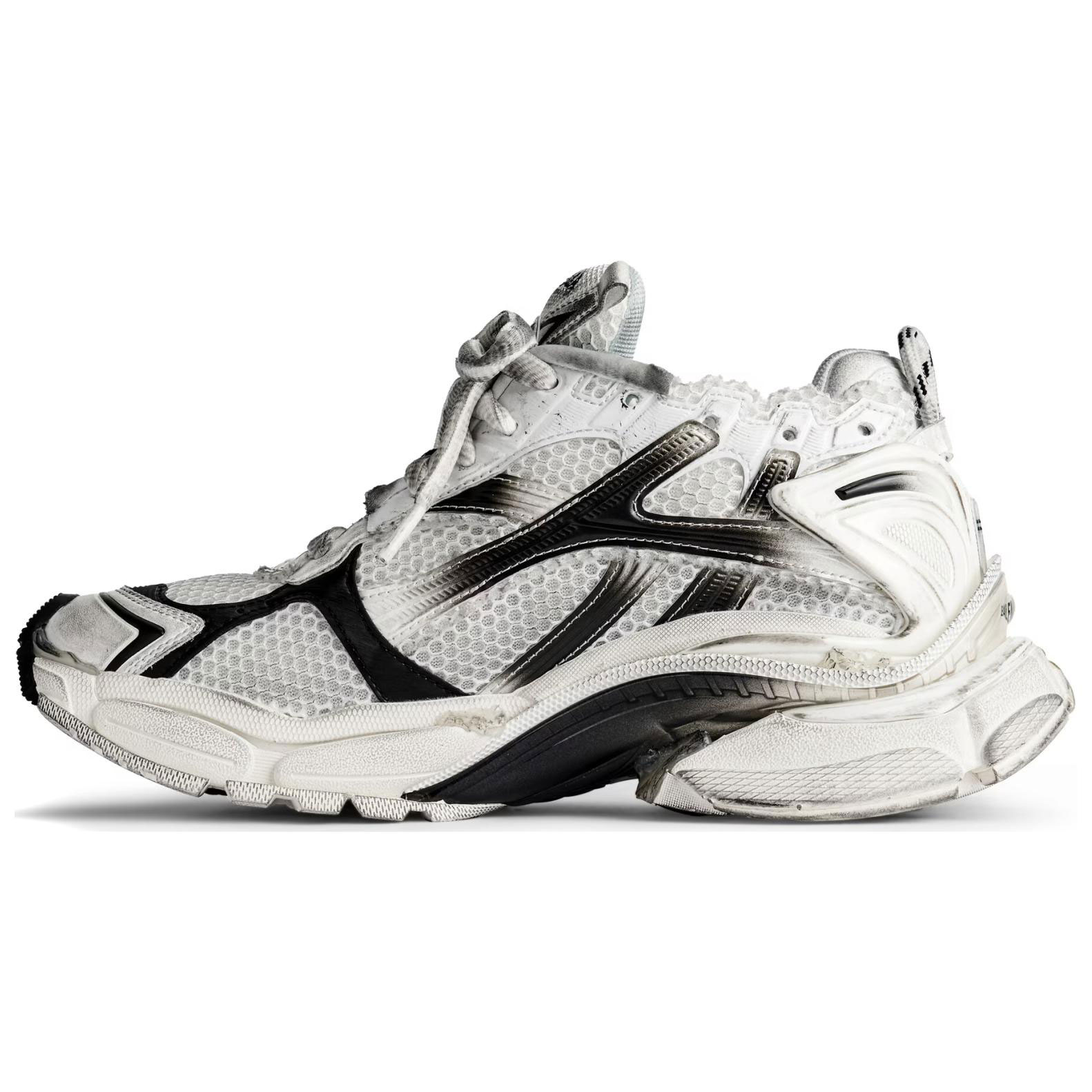 

Balenciaga Мужские повседневные кроссовки Runner Low-Top черно-белые, цвет Black White