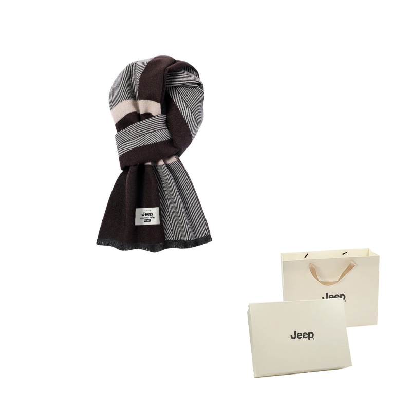 

Шарф из полиэстера Unisex Jeep, coffee