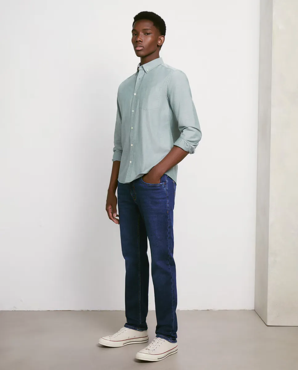 

Мужские узкие джинсы джинсового трикотажа Easy Wear, голубой