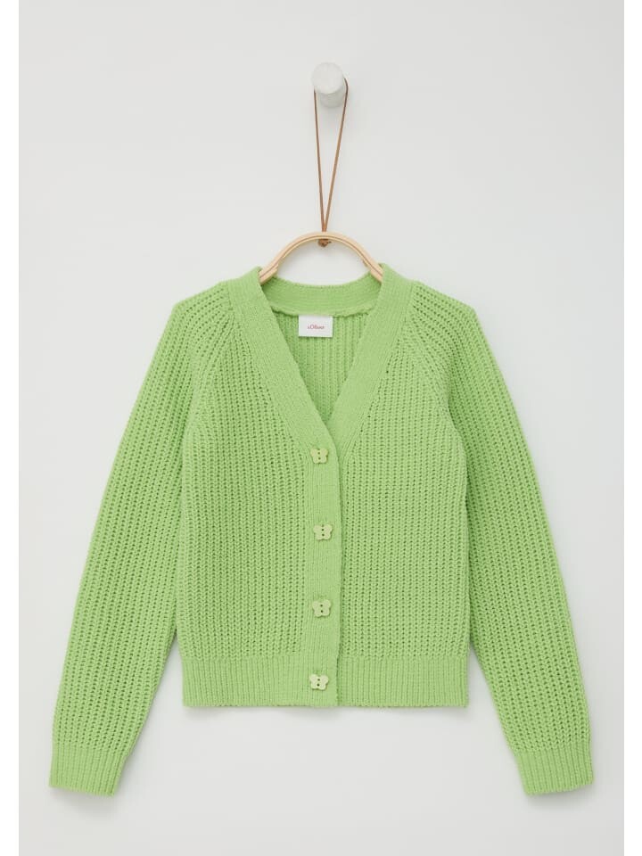 

Кардиган sOliver Strickjacke langarm, зеленый