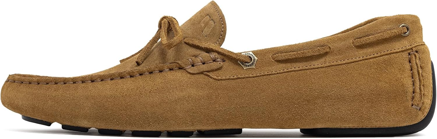 

Мужские туфли Piloti Mens, стильные и удобные с итальянской замшей Atlas, мягкая и легкая обувь, повседневные кэжуал-кроссовки, Tan