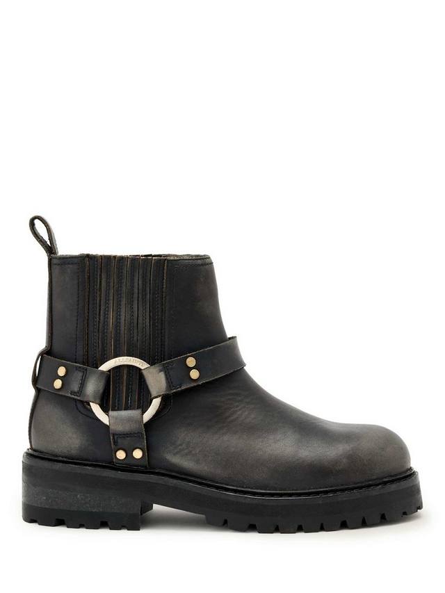 Кожаные байкерские ботинки Maddie AllSaints, Brown