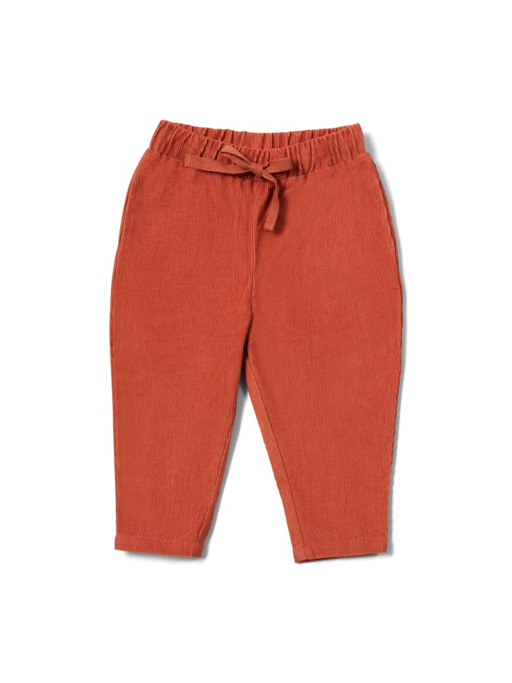 

Брюки из органического хлопка и вельвета оранжевого цвета. Little Green Radicals