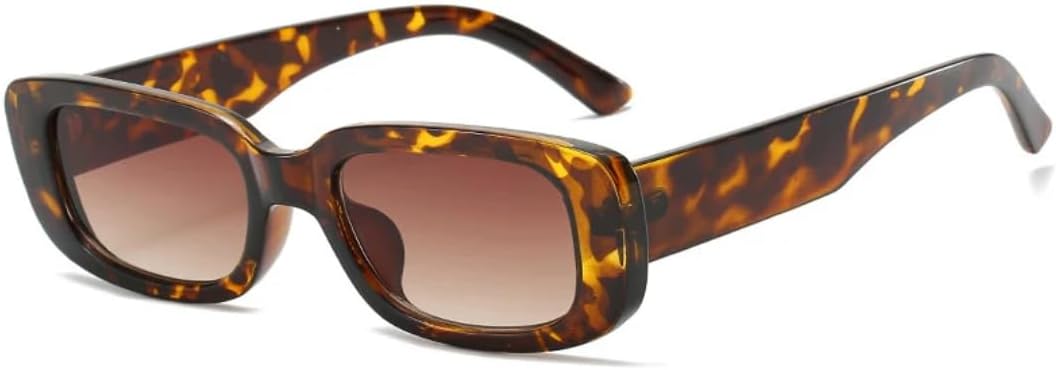 

Женские солнцезащитные очки маленького размера в пластиковой оправе с оранжевым градиентом, модные женские очки с защитой от УФ-излучения UV400 VRTRFFTR, C5leopard-brown