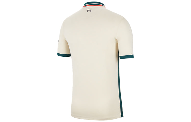 Джерси Nike Liverpool Away Fan Edition Soccer/Football Short Sleeve Jersey Ivory — фото 2