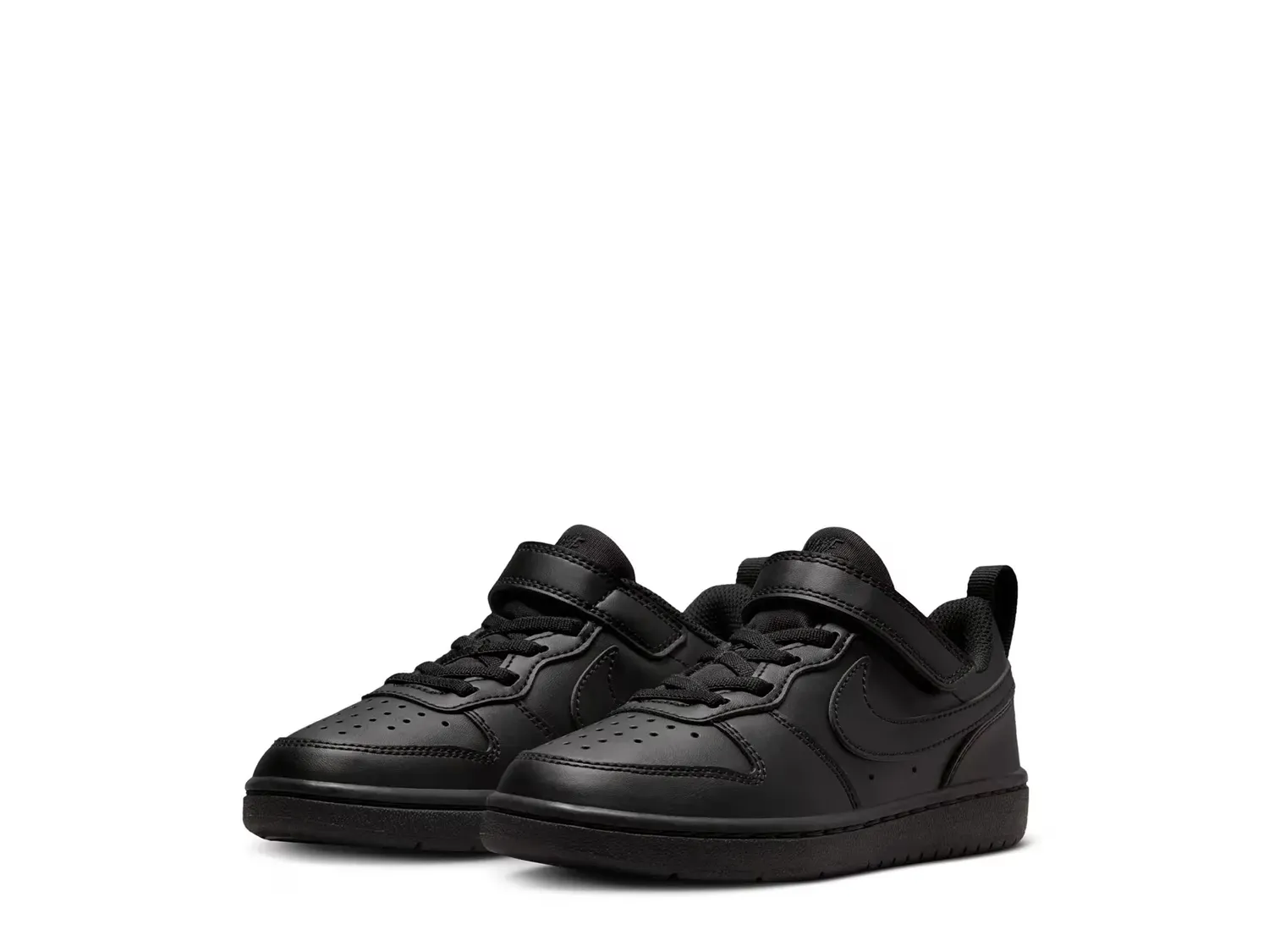 Кроссовки Court Borough Recraft Low - детские Nike, Black/Black — фото 3