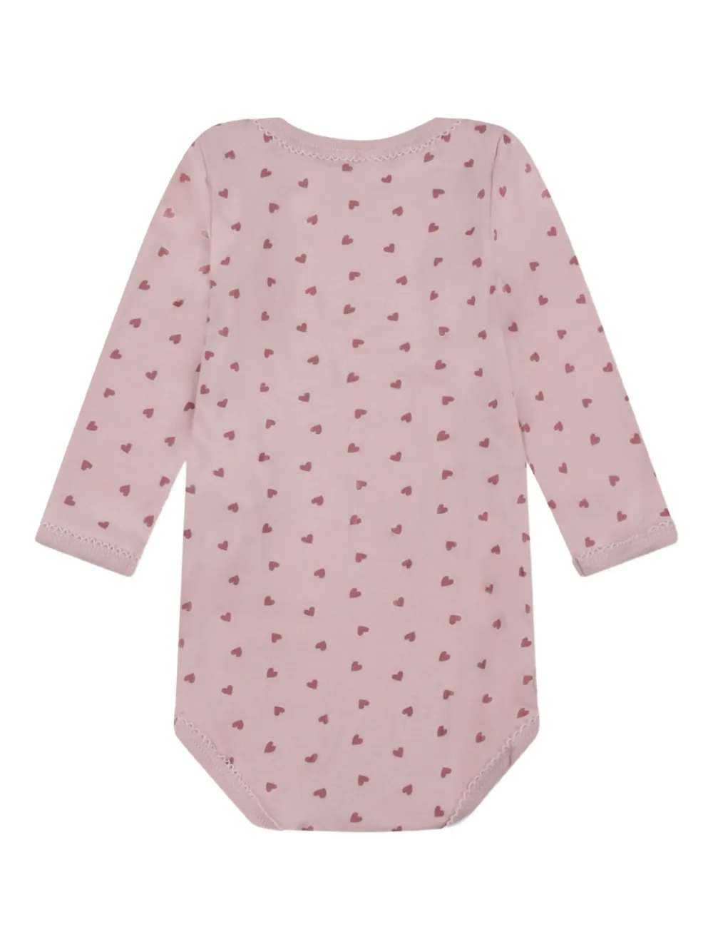 Боди с длинными рукавами и принтом в виде сердца (упаковка из пяти шт.) Petit Bateau, синий — фото 3