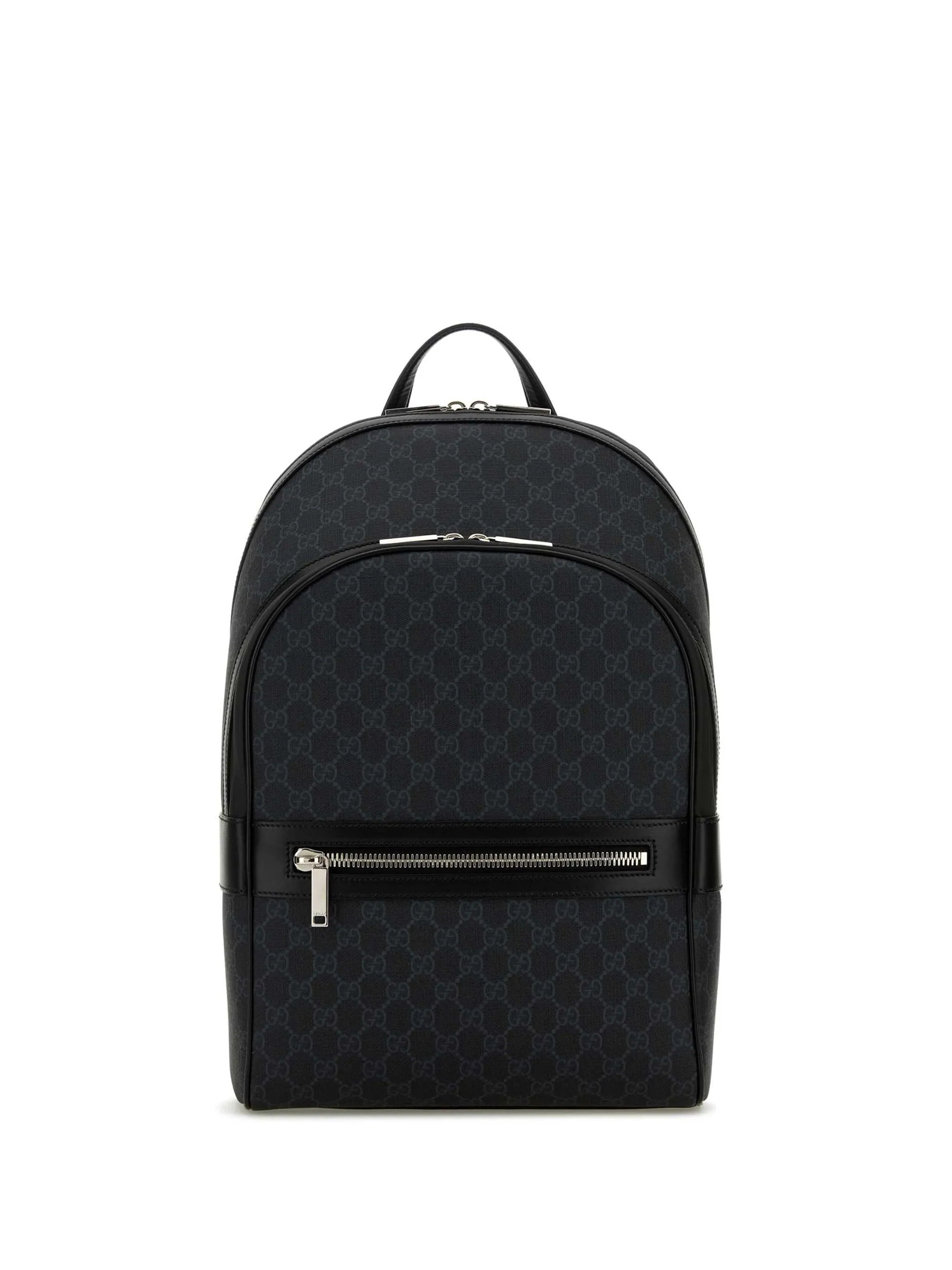 

Рюкзак из канваса с монограммой Gucci, серый