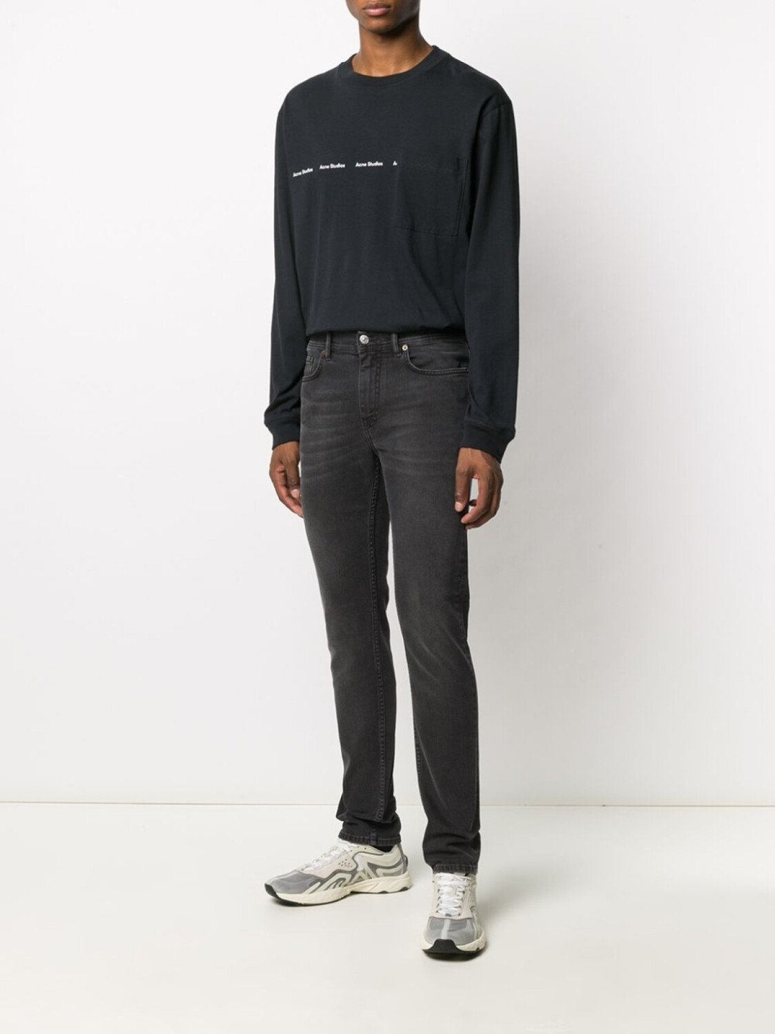 Acne Studios джинсы скинни North, черный — фото 2