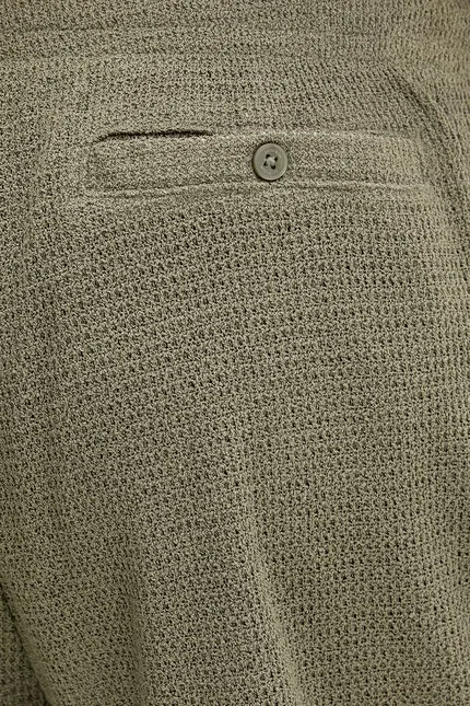 Шорты из вискозы Calvin Klein, зеленый — фото 4