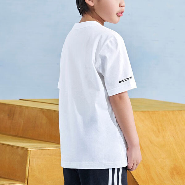 Детская футболка Adidas Originals, белый — фото 4