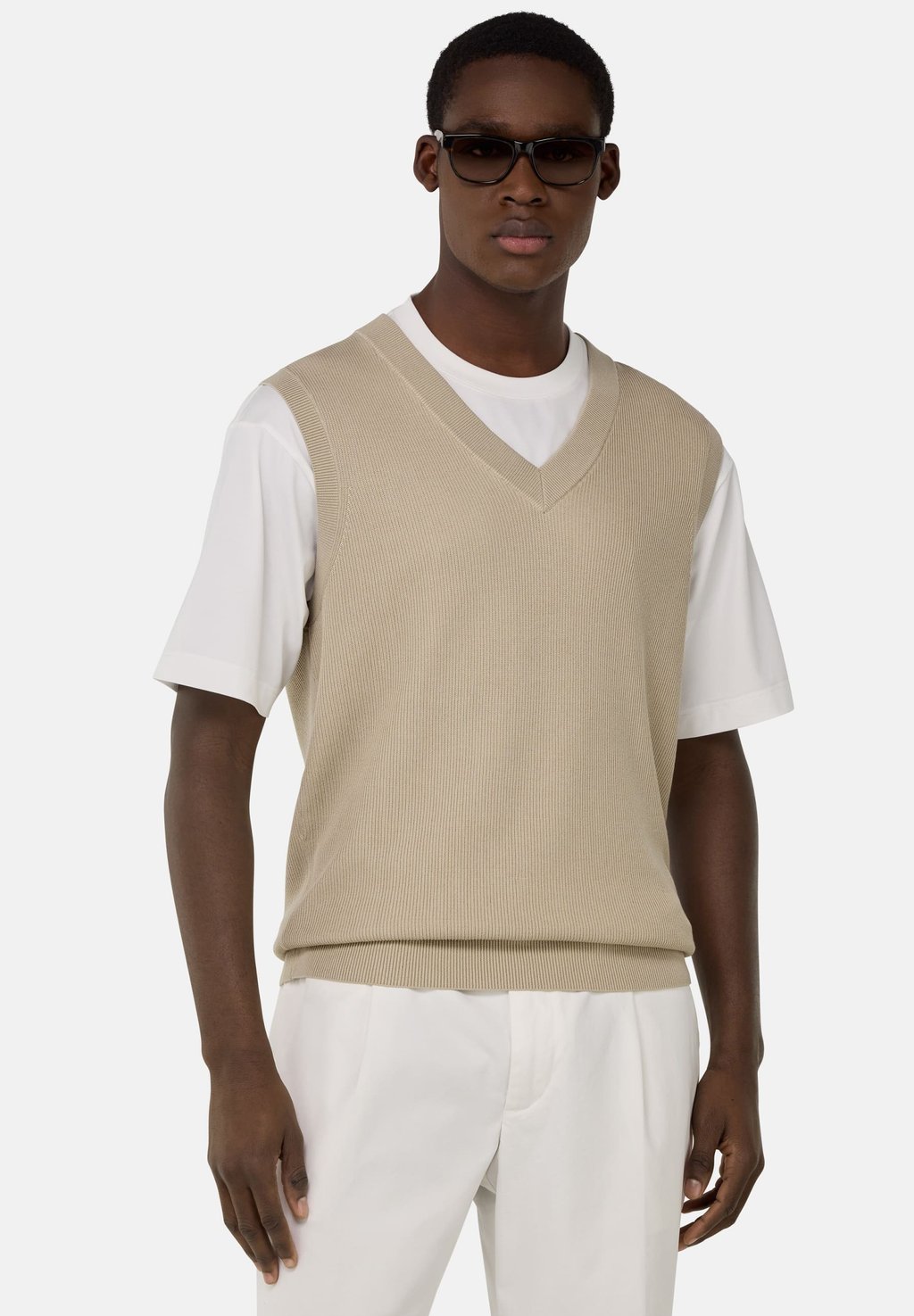 

Майка V-NECK Boggi Milano, песочный