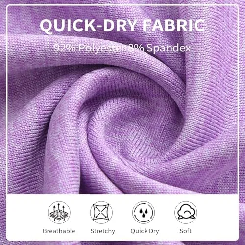 Детские топы для активного отдыха, 6 шт, Weymuic, Light Blue, rose Red, pink, grey, light Purple, green