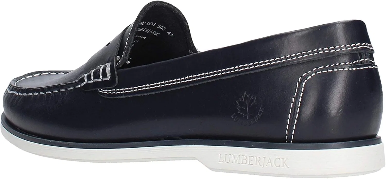 Мужские лодочные туфли Lumberjack Navigator 004b03, Navy Bluewhite — фото 2
