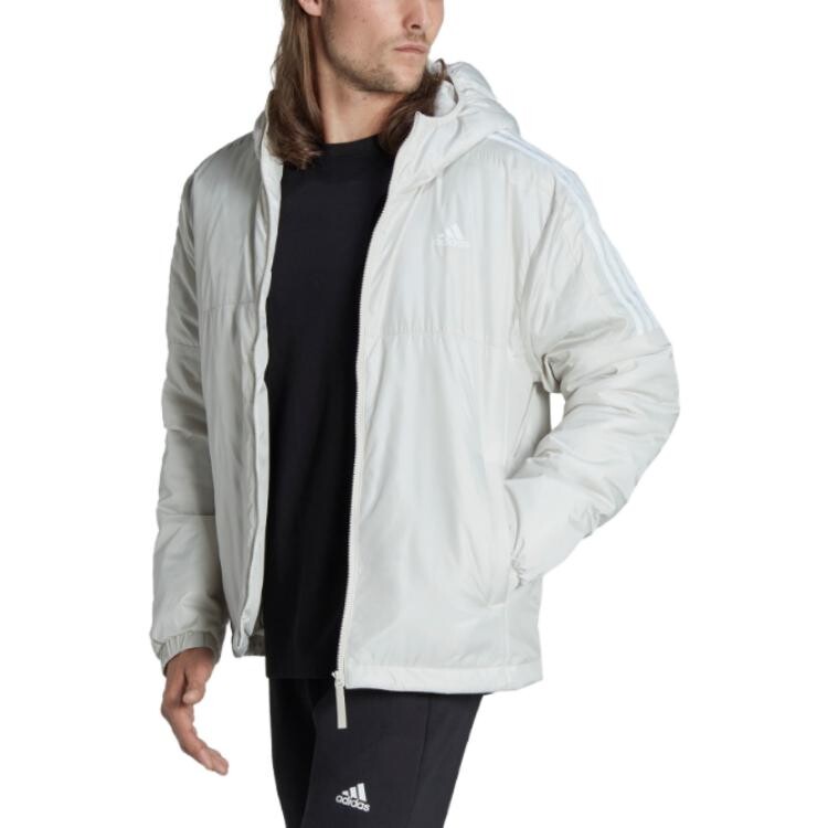 Стеганая куртка мужская бокситово-коричневая Adidas, коричневый — фото 2