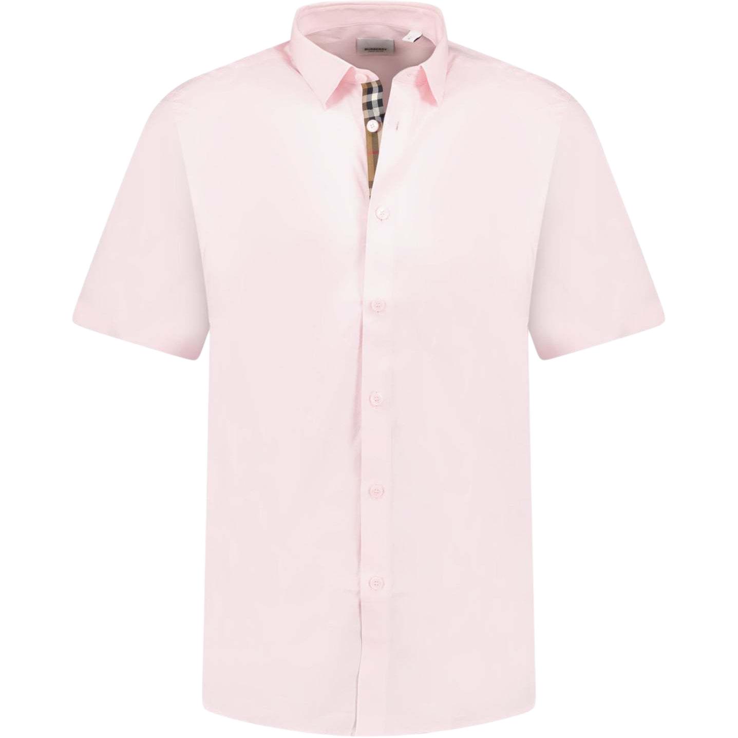 

Burberry Рубашка мужская с розовым лацканом Moderate Others