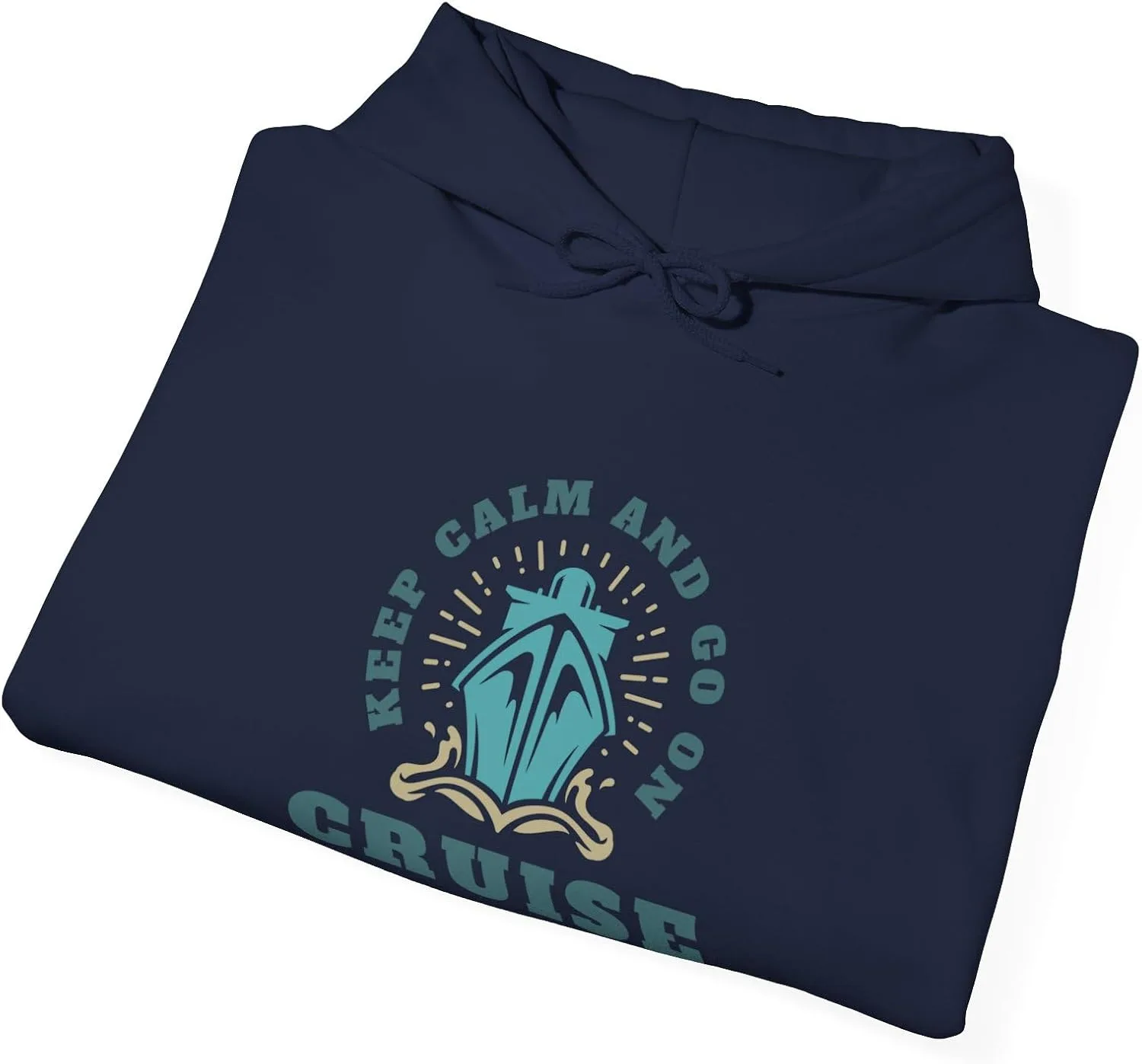 Толстовка с капюшоном Keep Calm and go on a Cruise Unisex Heavy Blend — фото 4