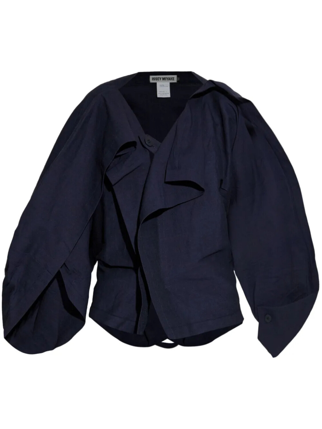 

Блузка с оборками от Issey Miyake, синий