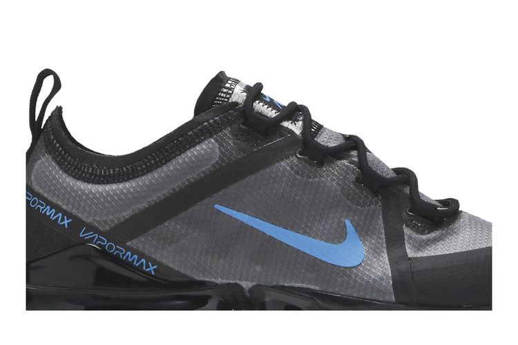 Кроссовки Nike VaporMax 2019 BG 'Black Imperial Blue', черный — фото 3