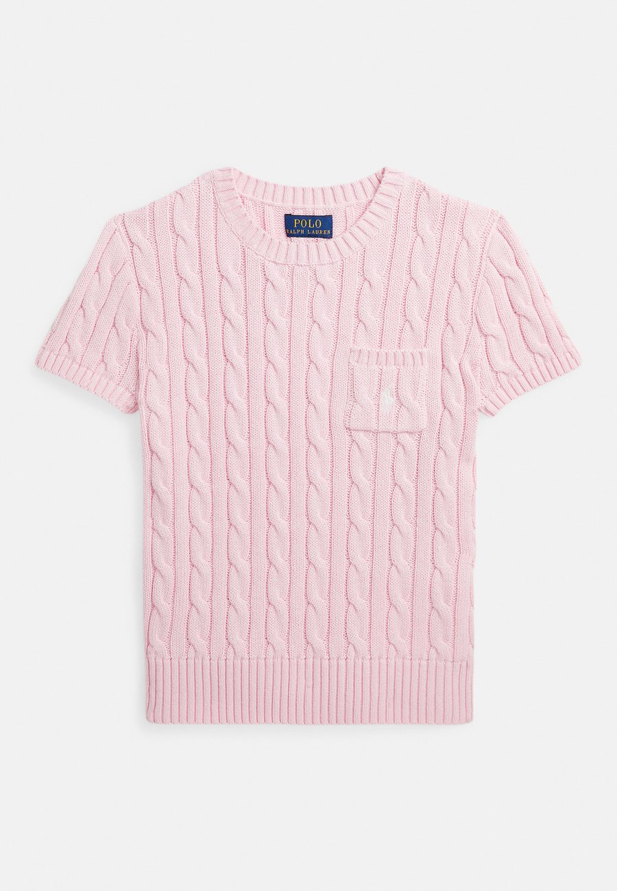 

Джемпер Polo Ralph Lauren CABLE-KNIT COTTON SHORT-SLEEVE SWEATER 7-14Y, Hint Of Pink/Nevis/Pink