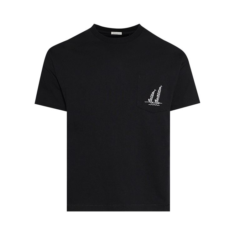 

Футболка Bode Recreation Sails Pocket Tee 'Black', черный