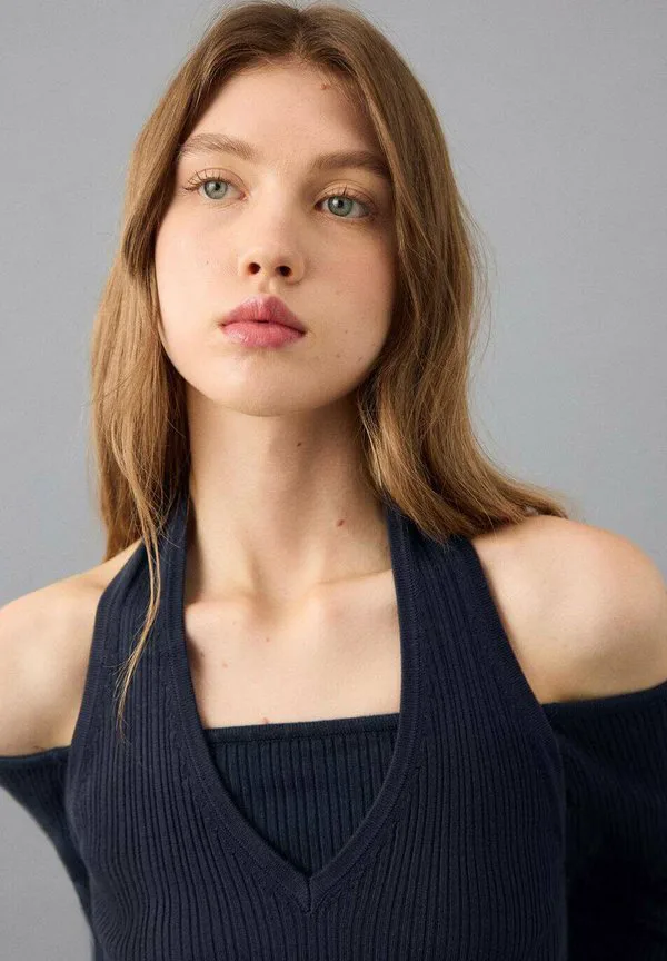Подростковая футболка с длинными рукавами Mango Kids, Dark Blue — фото 4
