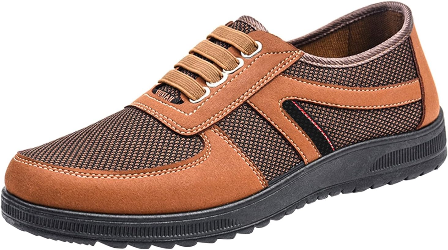 

Мужские оксфорды повседневные модные слипоны, деловые кроссовки, сетчатые, удобные, легкая подошва, мягкая подошва, рабочая обувь Generic, оранжевый