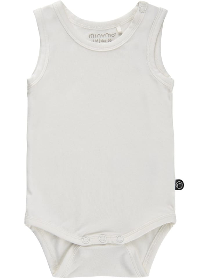 

Minymo Детский боди с короткими рукавами, белый