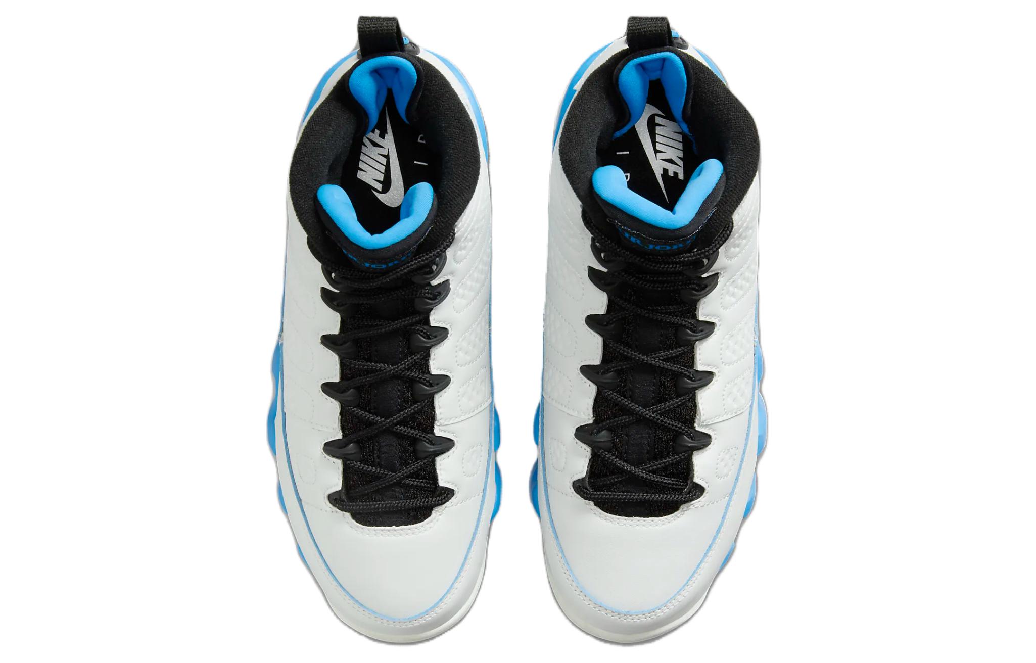 9 Retro Powder Blue 2024 GS Jordan, бело-сине-черная — фото 4