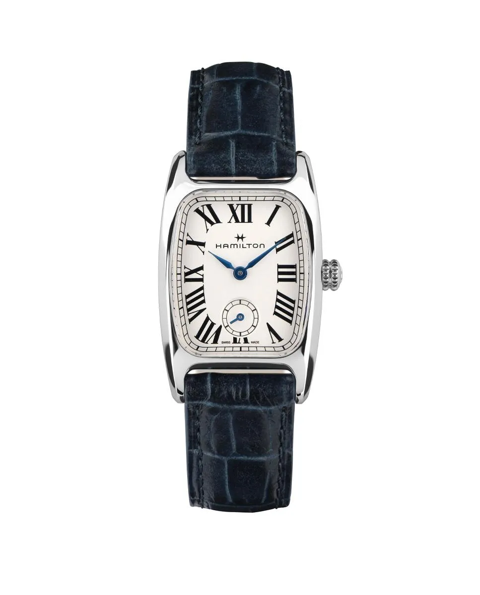 

Женские часы American Classic Boulton Small Second H13321611 с кожаным ремешком Hamilton, синий