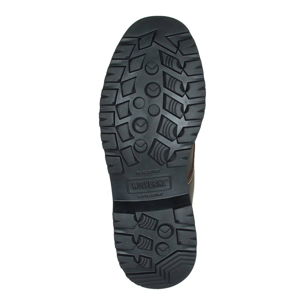 Мужские водонепроницаемые рабочие ботинки Wolverine Floorhand Moc Toe, цвет Dark Coffee — фото 3