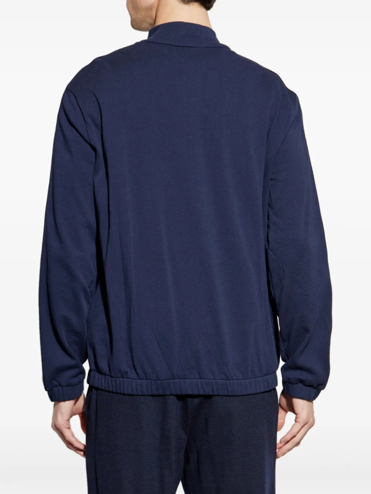 Спортивная куртка с полосками по бокам Moncler, синий — фото 4