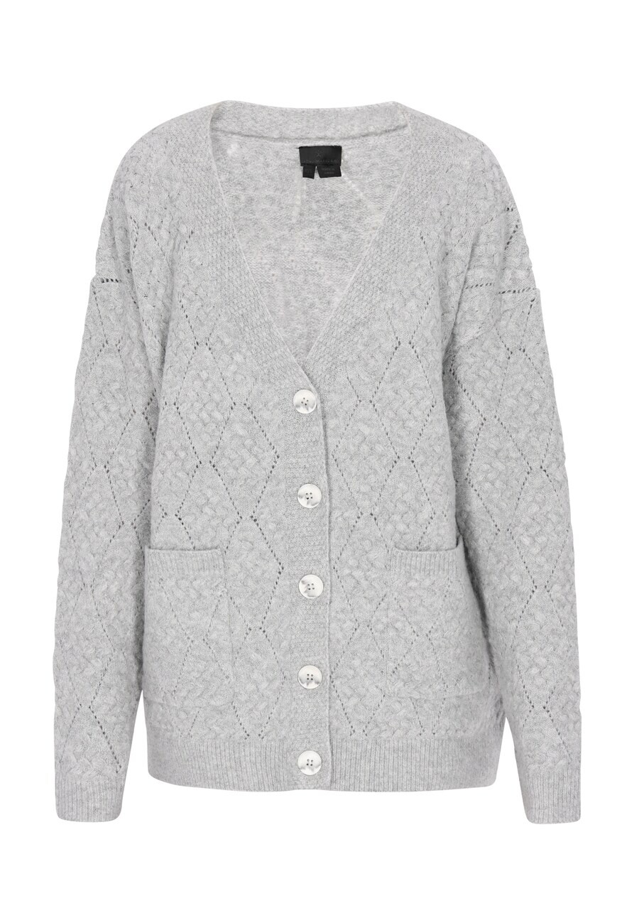 

Вязаный кардиган DreiMaster Klassik Knit Cardigan, серый
