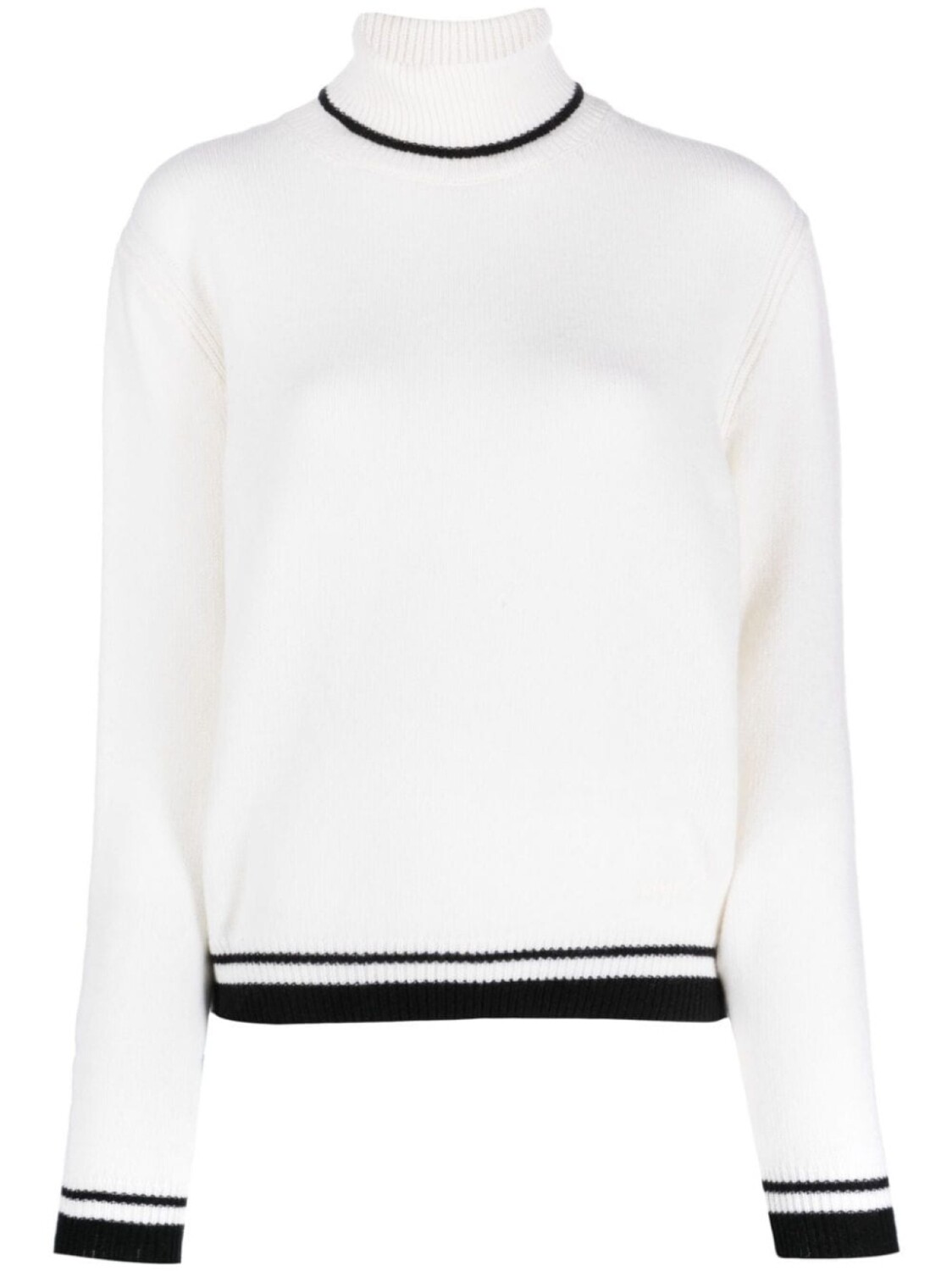 

MSGM джемпер с отделкой в полоску, белый
