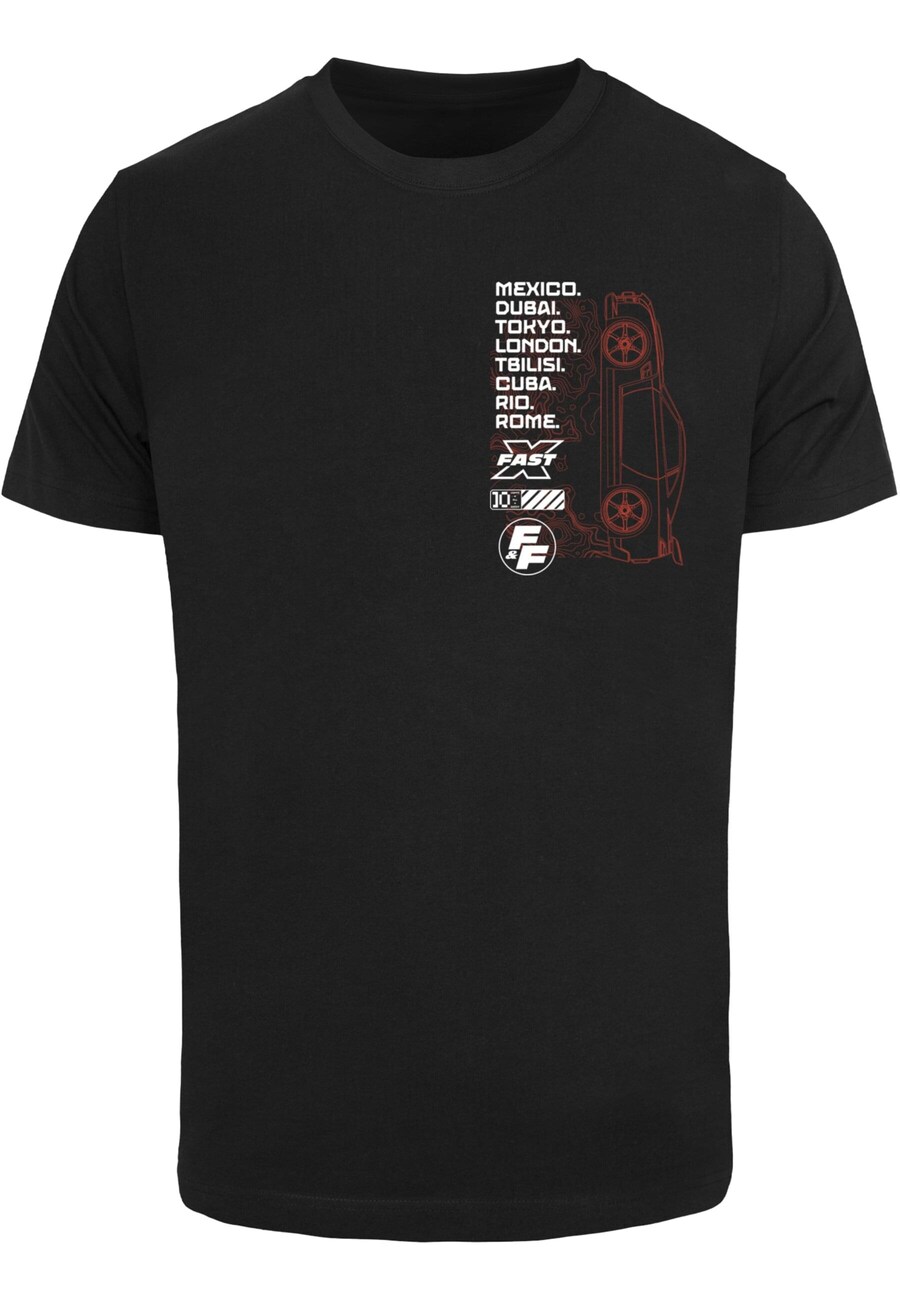 

Рубашка Merchcode Fast X - Cities, черный