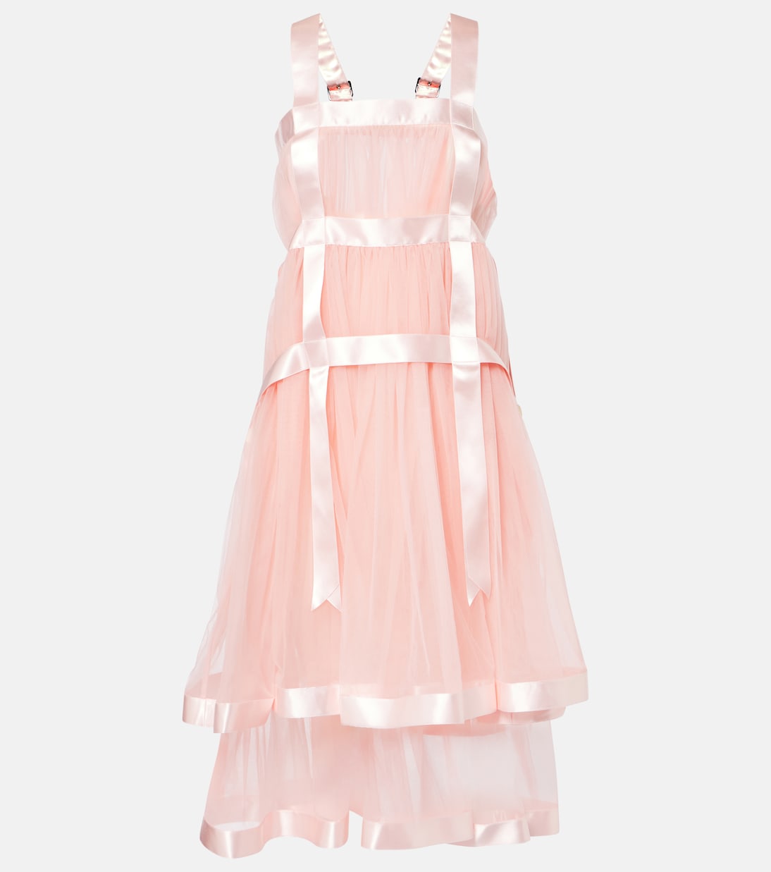 

Платье миди из тюля Noir Kei Ninomiya, розовый