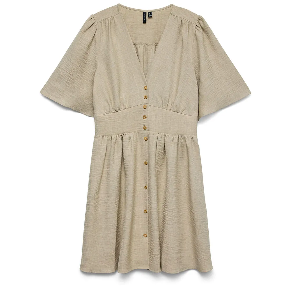 

Платье Vero Moda Melaney short sleeve short, бежевый