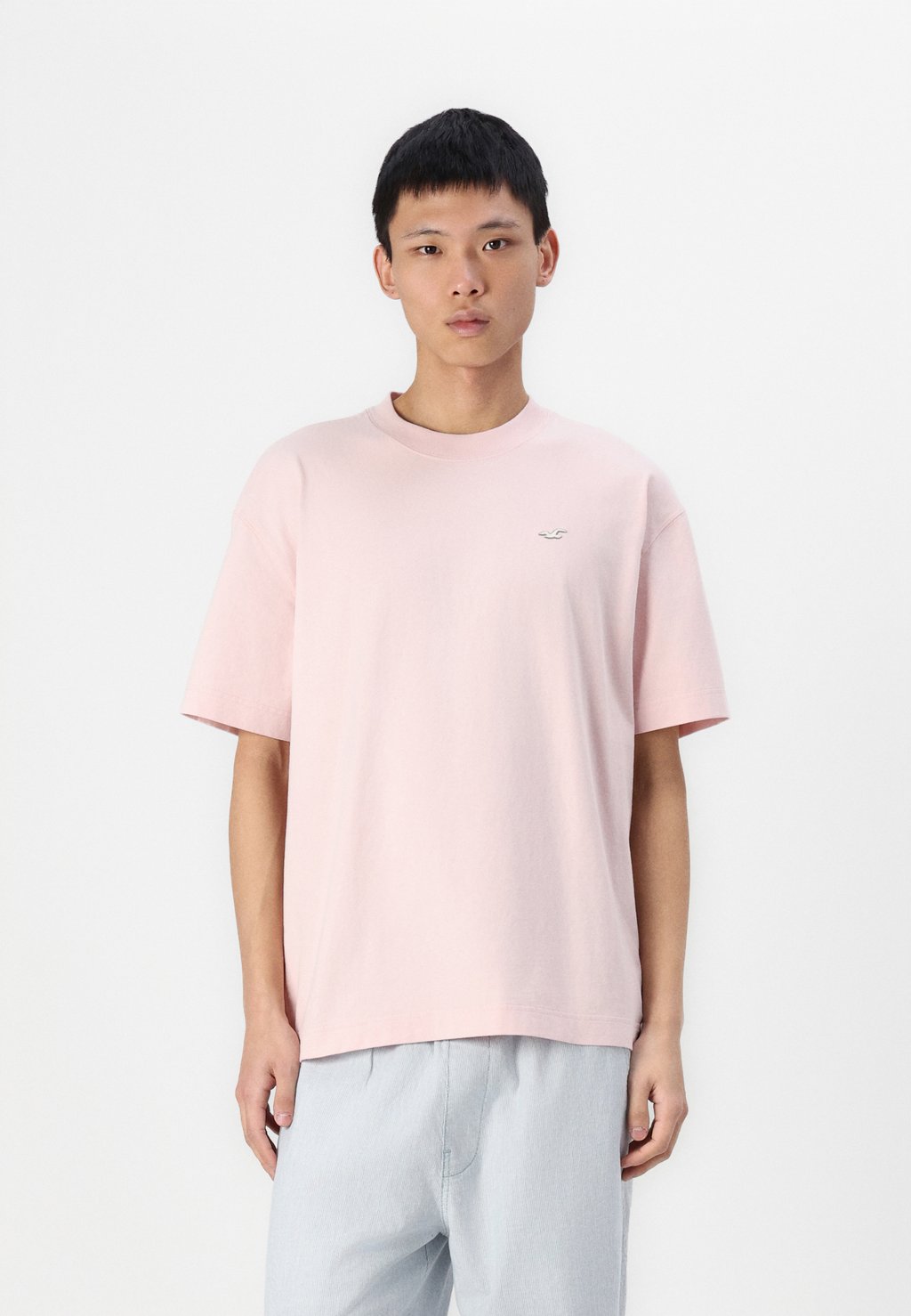 

Базовая футболка BOXY ELEVATED ICON Hollister Co., розовый