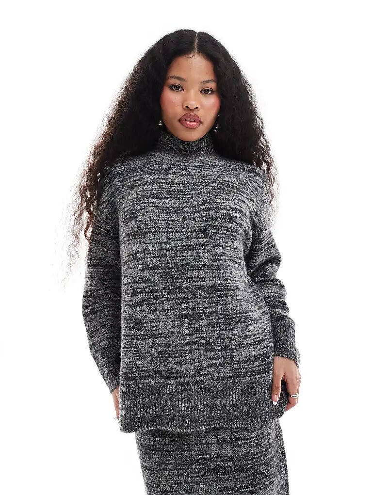 

Водолазка Vero Moda Petite свободного кроя в цвете «моно-меланж»