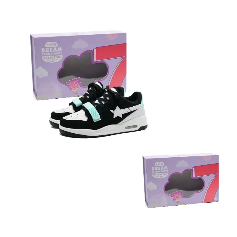 

7 SEVFUN Низкие скейтерские кроссовки унисекс Black Moon, цвет Black Moon