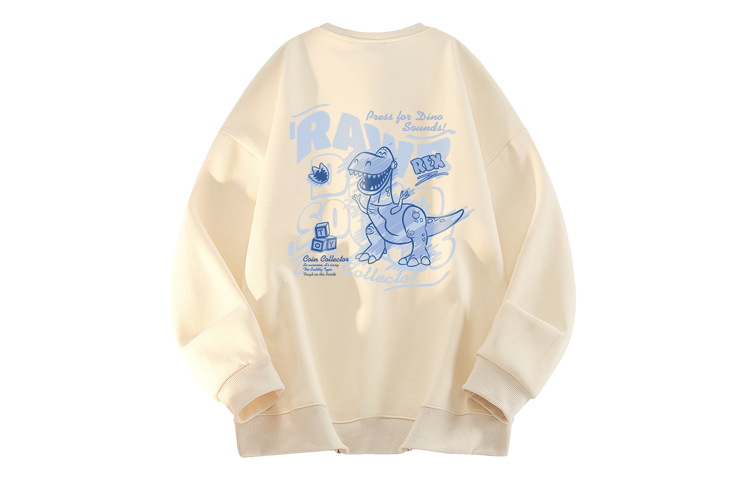 

Толстовка унисекс с круглым вырезом, утолщенные, стандартного размера Disney, 杏色【加绒加厚】