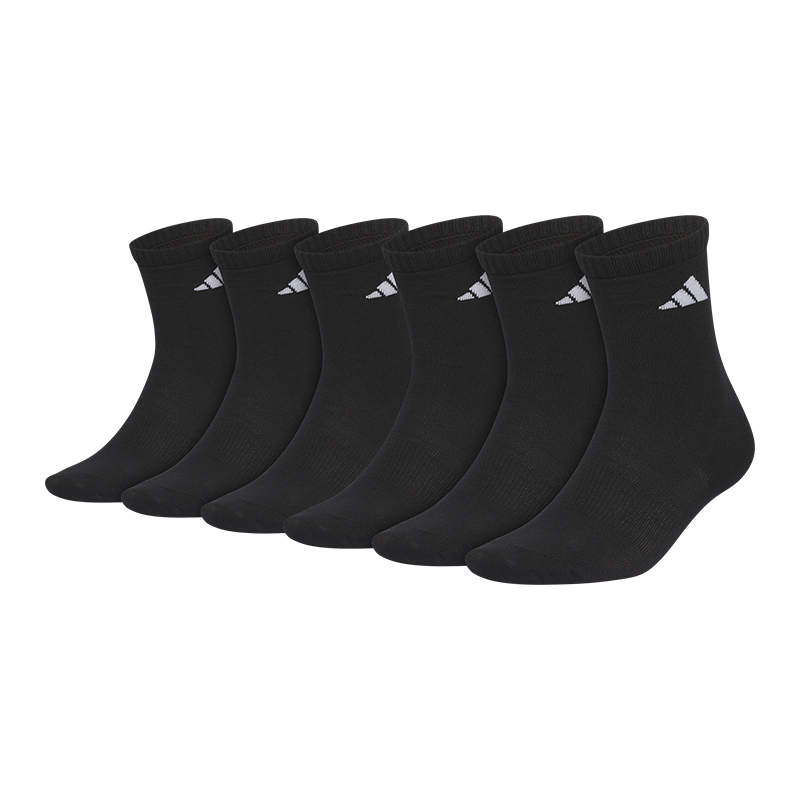 

Унисекс черные носки до середины икры Adidas 9 Double Loads