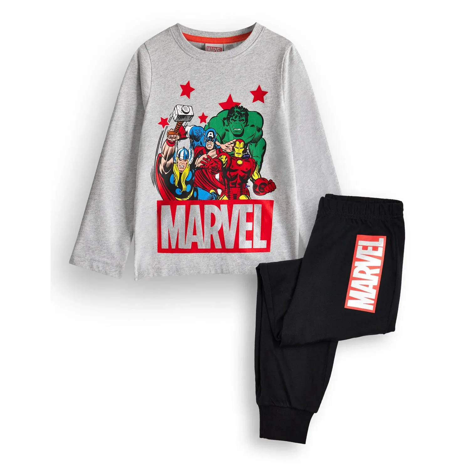 Пижама Marvel Avengers для мальчиков, черный