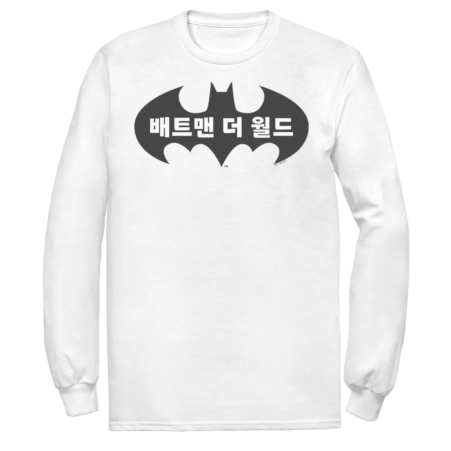 

Мужская футболка Batman:The World South Korea с логотипом летучей мыши Licensed Character