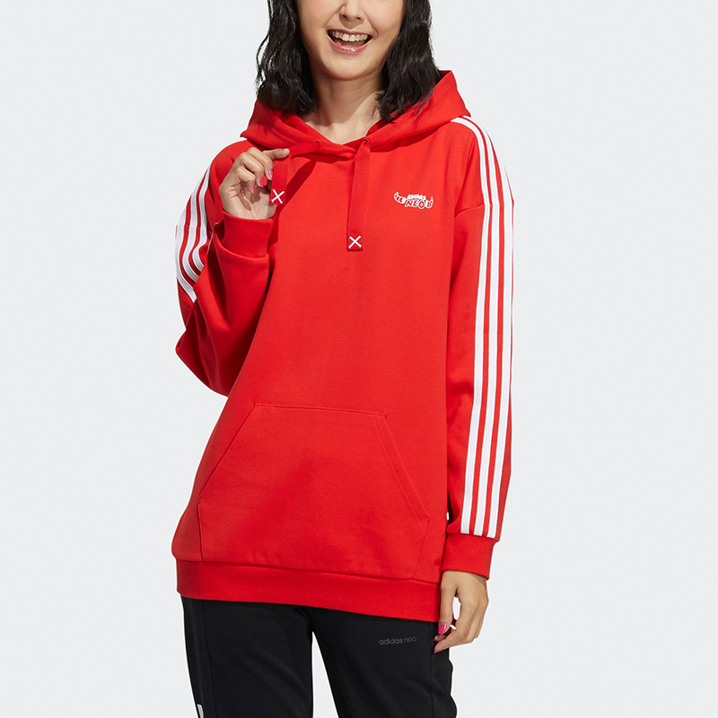 Красная толстовка Women's Adidas Neo, красный — фото 4