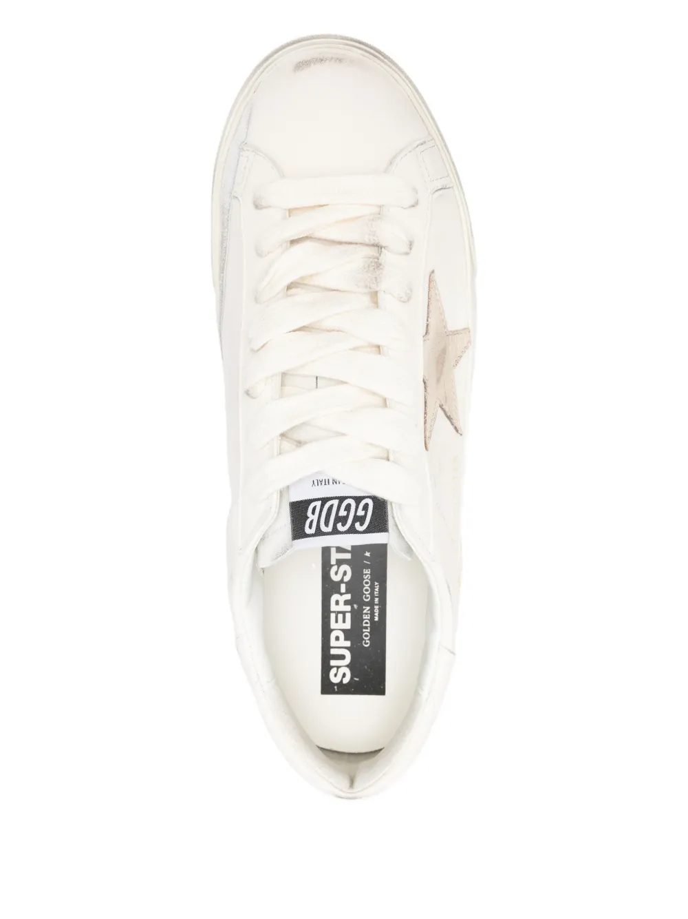 Кожаные кеды Super-star Golden Goose, белый — фото 4