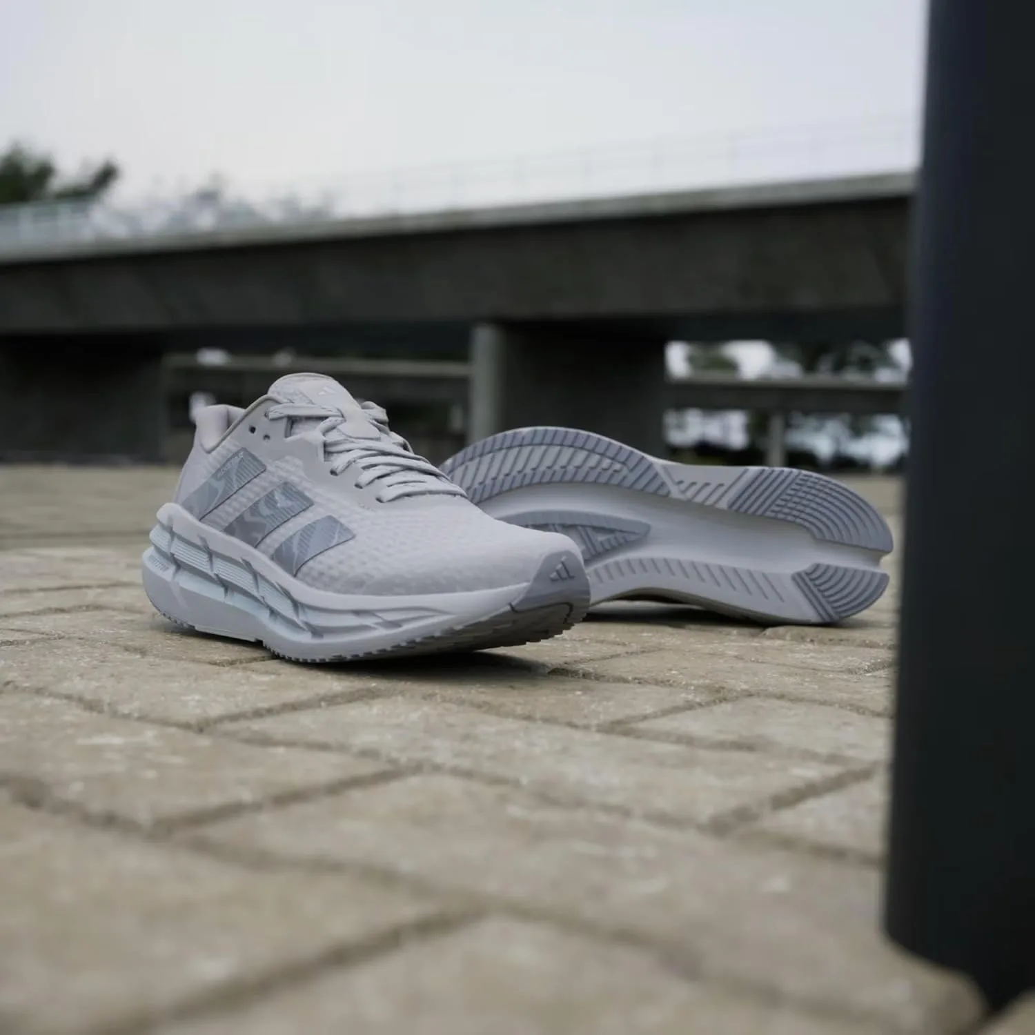 Кроссовки Adidas Adistar 3 W Reflective Unisex для бега, ID6170, серые — фото 2